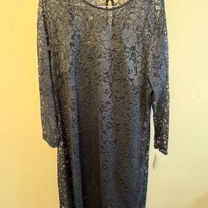 Elegant Lace Dress in black